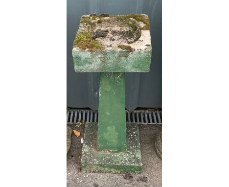 Vintage concrete bird bath, 