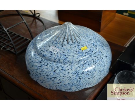 An Art Deco hanging light shade