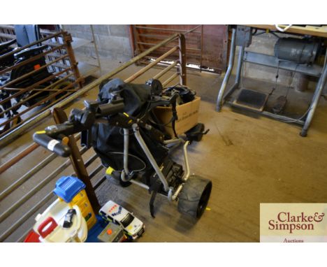 A power caddy with battery and carger