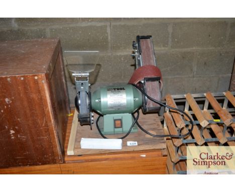 A Nu-tool bench grinder and sander
