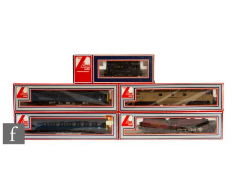 Three OO gauge Lima locomotives, to include 20510MWG 0-6-0 (T), L.M.S black 7120, a 205119MWG 2-6-0 (T) L.M.S lined maroon 13