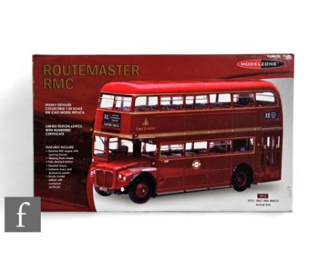 A ModelZone 2915 1:24 scale London Routemaster RMC bus, boxed.