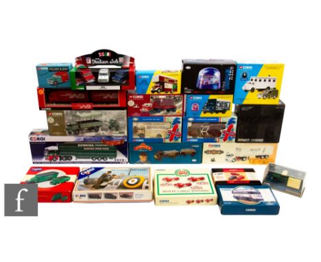 A collection of assorted Corgi diecast models, various scales, to include Corgi Classics, On the Move, Haulers of Renown, Gol