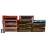 A collection of assorted OO gauge coaches, to include AirFix, Mainline and Lima Triang Hornby, all