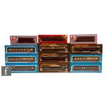 A collection of assorted OO gauge coaches, to include AirFix, Mainline, Lima and Hornby, all