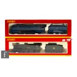 Two OO gauge Hornby locomotives, R2455 DCC ready 4-6-0 BR green Castle Class 'Pendennis Castle'