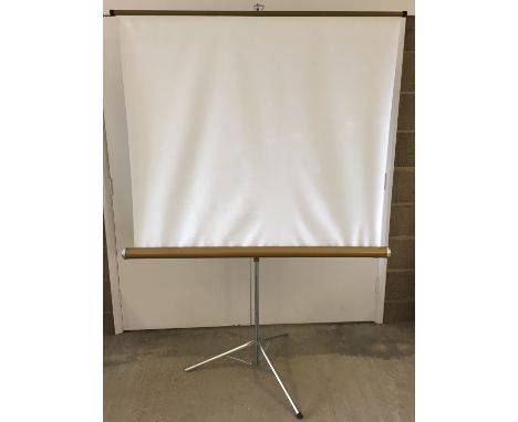 A large fold out projector screen.