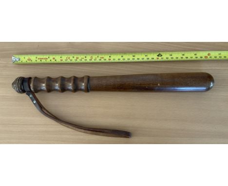 Original Wooden Police Officer's Truncheon From Approx 1970's. Measures 16 Inches in Length. Good Condition. All autographs a