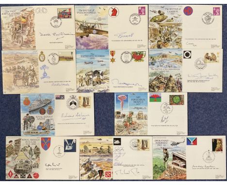 WW2 Eleven Army Communications VIP signed covers including FM Lord Bramall MC, FM Lord Carver DSO MC, Mjr Gen Ashton Wade MC,