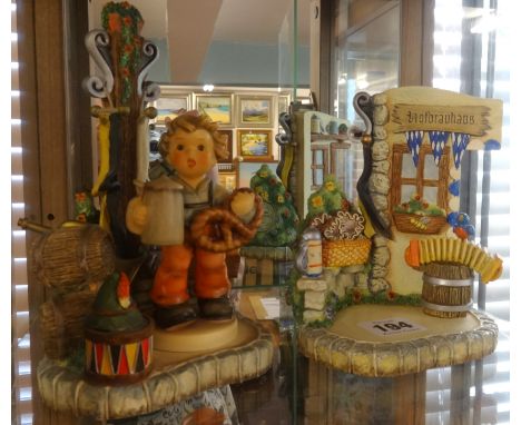 Goebel, Hummel, 'Oktober Fest' (Pretzel Boy on Stand), The Hummel Escapes Collection' No.1000 and 'The Bavarian Bier Garten' 