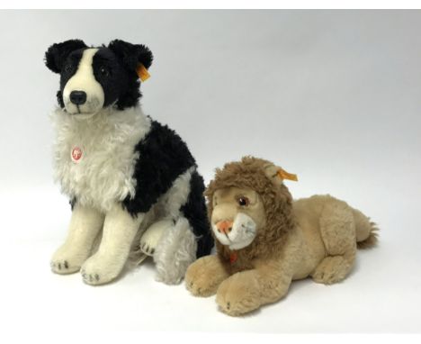 Steiff Hasso Border Collie 35 No.031694 also Molly Leo (2).