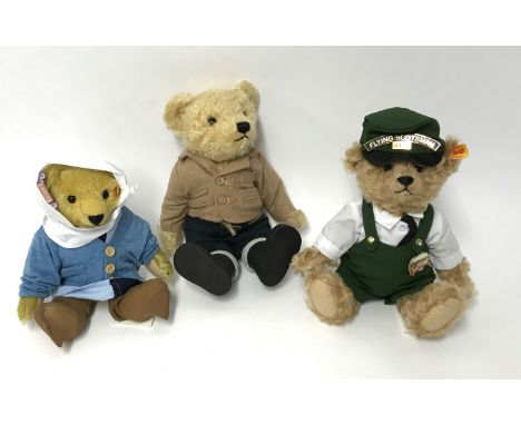 Steiff, Teddy Bear Always, 'Flying Scotsman' No.664694, Teddy Bear No.664403 and Classic 1909 Teddy Bear No.000614 and small 