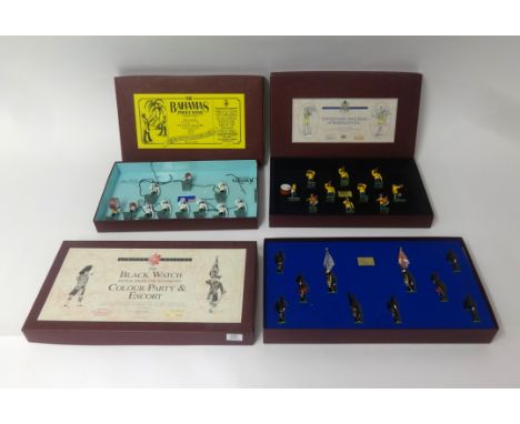 Britains, Britains Soldiers, three sets, No.5187 The Bahamas Police Band, No.5391 The United States Army Band Of Washington, 