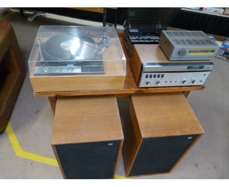 Hi Fi Stereo equipment to include a Garrard 401 Turntable; Revox A50 High Fidelity 80 watt All Silicon stereo Amplifier; Quad