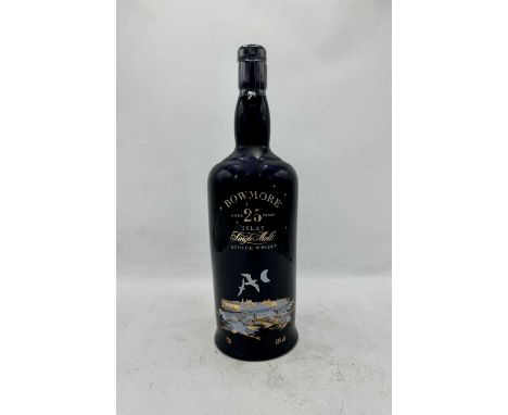 1 bottle Bowmore 25 Year Old The GullsReleased in 1990s. In ceramic bottle, level unknownLying at LCB Barking
