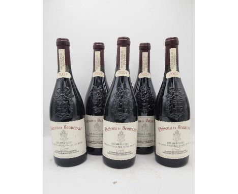 Chateau de Beaucastel, Chateauneuf-du-Pape 2004 (5)Chateau de Beaucastel, Chateauneuf-du-Pape Blanc VV 2006Bin-soiled and sli