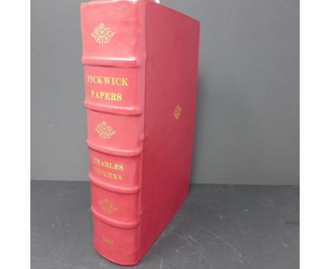 A first edition of 'Pickwick Papers' by Charles Dickens, rebound 