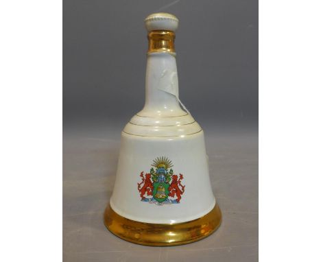 A Wade commemorative porcelain decanter from Bell's Scotch Whisky for the marriage of Prince Andrew and Miss Sarah Ferguson 