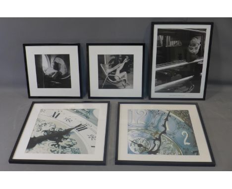 Five photographic prints, to include a photograph of Audrey Hepburn after Dennis Stock, 59 x 42cm, a photograph of Marilyn Mo