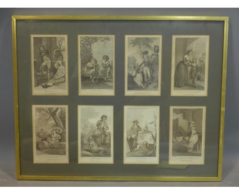 Johann Heinrich Ramberg (German, 1763-1840), eight book illustrations to 'L'amico dei fanciulli' by Arnaud Berquin (London: 1