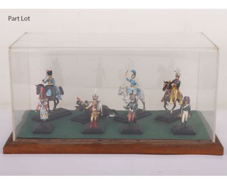 Ships Cannon Da Marina Frencese 1750 brass/wooden model, five plastic kit hand painted gun models, quantity of made model kit