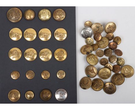 Livery Buttons, including a postillion’s very large button to Baron de Worms MP, Court of Emperor Napoleon III, German Nobili