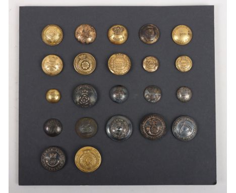English Coatee (1820-1855) and Tunic (1856-1881) Buttons, formerly from the collection of the late Araminta, Lady Aldington o