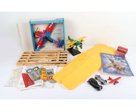 A Small Quantity of Aircraft related items, American eagle Airplane model, boxed Ertl A-10 Thunderbolt, Laird Super Solution 