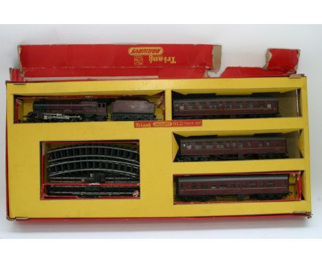 A boxed Triang train set RS2 with Princess Royal (smoking engine)