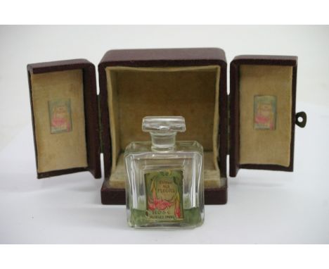 A vintage miniature cased bottle of Miraly, Paris Eau du Toilette perfume presented in fitted case 