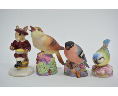 Six Royal Worcester birds, Beswick dog and Bunnykins figure (8)