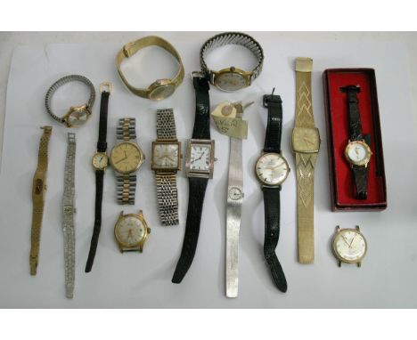 A collection of various vintage watches sold as seen for spares or repair. 