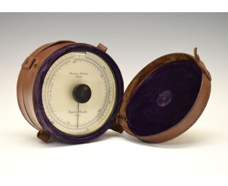 Mid 20th Century Swedish precision altimeter by Paulin of Stockholm, the silvered dial with Arabic numerals, 14cm diameter in