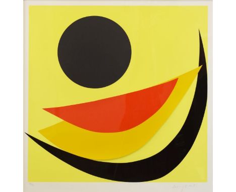 Sir Terry Frost (1915-2003) - Signed limited edition silkscreen and collage - Lizard Black II No.43/95, signed and numbered i