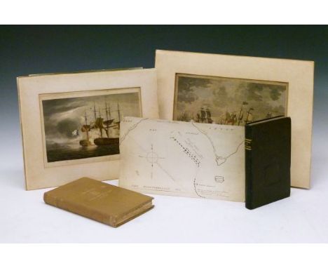 Early 19th Century pen and ink plan of the Battle of the Nile, 20cm x 32.5cm, J.Holland Rose - Lord Hood And The Defence Of T