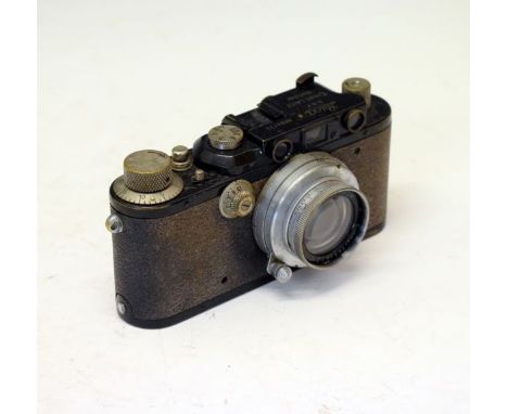 Leica II Serial No.84722 (1932), having a Summar f=5cm 1:2 lens Serial No.466884  Condition: Shutter mechanism appears to ope