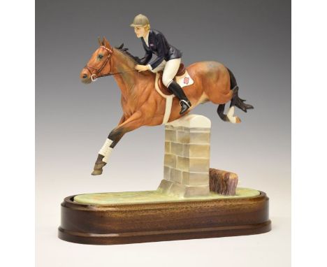 Doris Lindner for Royal Worcester - Limited edition equestrian figure - Stroller And Marion Coakes, No.160/750, with certific