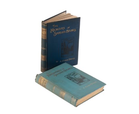 DOYLE, SIR ARTHUR CONAN: THE ADVENTURES &amp; MEMOIRS OF SHERLOCK HOLMES London, George Newnes, 1892 &amp; 1894 [1893]. FIRST