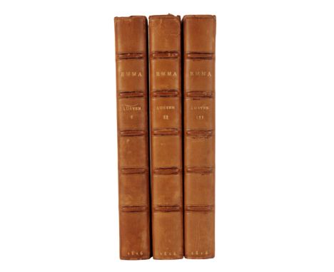 [AUSTEN, JANE]: EMMA London, John Murray, 1816 FIRST EDITION. 3 vols. with half-titles. 8vo., 20th century full calf by Sango