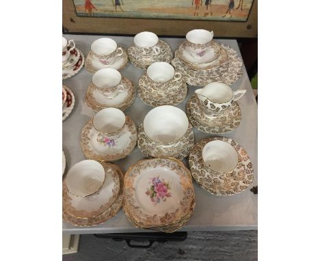 A QUANTITY OF BOWBELL CHINA CUPS, SAUCERS, PLATES, ETC, PLUS BALFOUR CUPS, SAUCERS AND PLATES 