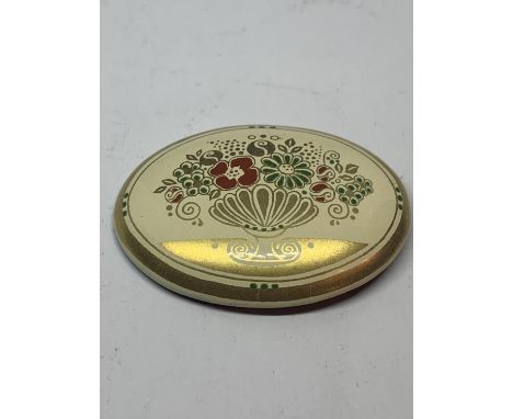 A VINTAGE ENAMEL MICHAELA FREY BROOCH 