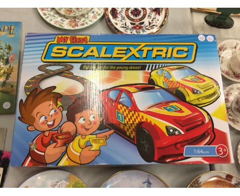 A BOXED MY FIRST SCALEXTRIC FOR YOUNGER CHILDREN 
