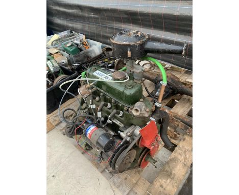 A BMC A SERIES 800CC ENGINE. BLOCK STAMPED '2A 815' AND '800'. ENGINE PLATE READS '8MA 5702'. FROM 1950 - 1957 TO FIT AUSTIN,