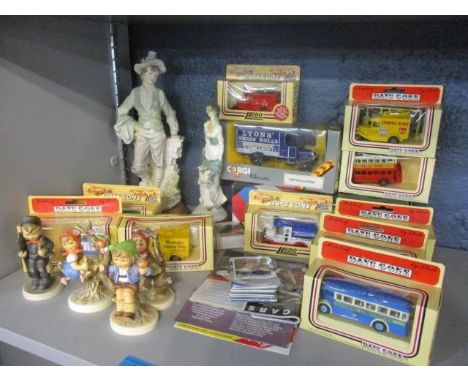 A mixed lot to include Hummel figures, Days Gone By model cars and other items 