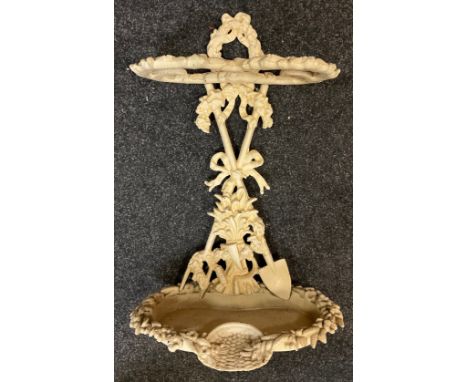A Victorian style cast iron walking stick stand, 62.5cm high x 36.5cm wide. 