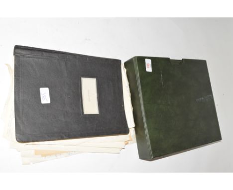 Dark green padded album containing collection of letters and ephemera relating to Joyce Gardner and others to include various