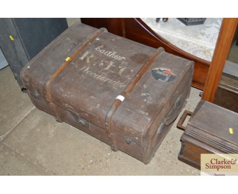 A travelling trunk "Carthew Woodbridge, Randolph John Carthew"