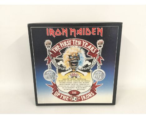A limited edition Iron Maiden 10LP 'The First Ten Years' box set.