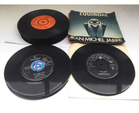 A collection of 7inch singles including 'See Emily Play' by (The) Pink Floyd, Bob Dylan, Jefferson Airplane etc.