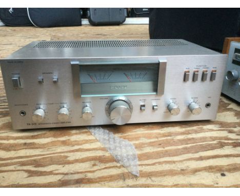 A Sony TA313 amplifier, a pair of Sony SS-CEX1 speakers and a Mordaunt Short CS-1 speaker (4).